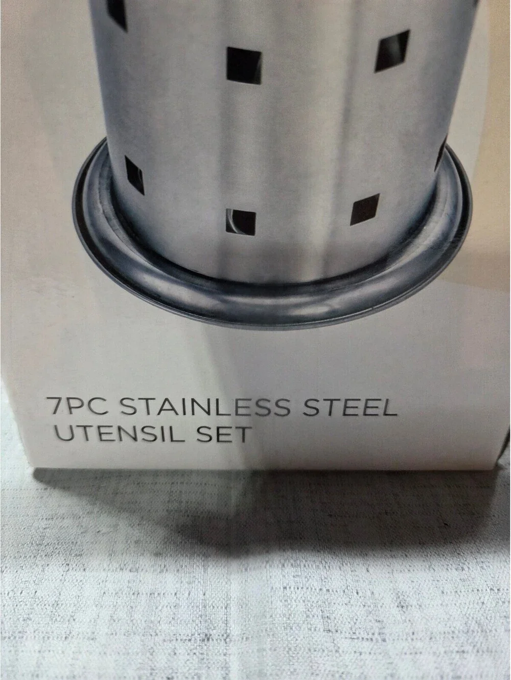 Parini 7-Piece Stainless Steel Utensil Set with Holder